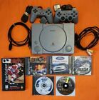 Sony PlayStation 1 Console - Gray. 2 Controllers. 6 Games