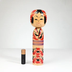 Meister ISAMU WAGATSUMA Kokeshi Puppe Totatta Schule Japan 1970er, signiert - Größe 7 Zoll - Bild 1 von 22