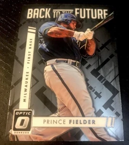 PRINCE FIELDER - 2016 Donruss Optic BACK TO THE FUTURE #BF11 - MILWAUKEE BREWERS - Picture 1 of 2