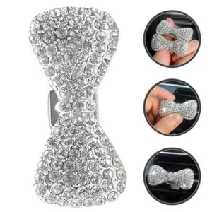 Air Vent Aroma Diffuser Outlet Bow Bling Bling Clip Car Decoration - Picture 1 of 1