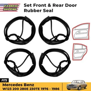 Door Seal Rubber Weatherstrip Set 4 Fits Mercedes Benz W123 280E 230TE 4D P06 - Picture 1 of 6