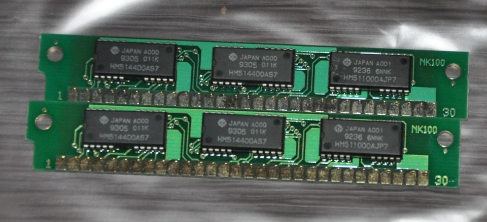 Vintage Samsung NK-100 1MB 70nS DRAM SIP Memory 32 Pin -=- lot of 2 - Image 1 of 1