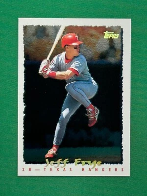 1995 Topps Series 2 Baseball #363 Jeff Frye CyberStats Spectralite - Image 1 of 2