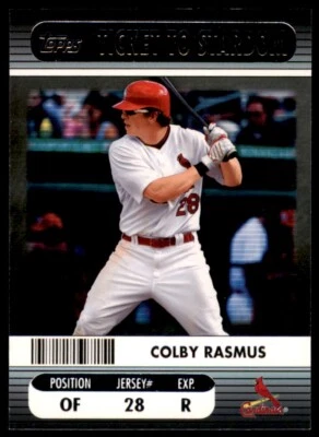 2009 Topps Ticket to Stardom To #TTS-3 Colby Rasmus St. Louis Cardinals - Image 1 of 2