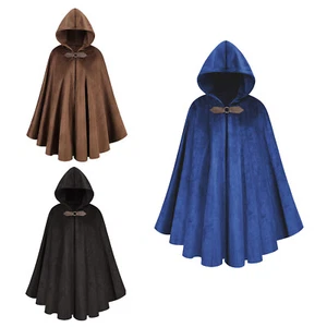 Kids Cape Fancy Capes Play Robe Hooded Cloak Theme Dress Up Performance Jacket - Picture 1 of 25