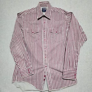 Wrangler Brushpopper Vibtage X-Long Tails Herren Western gestreift Hemd 16 x 35 L - Bild 1 von 12