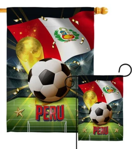 WM Peru Garten Flagge Sport Fußball Deko klein Geschenk Hof Haus Banner - Bild 1 von 19