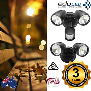 Waterproof 26W LED Twin Security Sensor Spot Flood Light Outdoor Garage IP44 - Picture 1 of 5