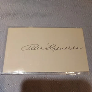 ALLIE REYNOLDS Signed index card, nice autograph, New York Yankees - Picture 1 of 2