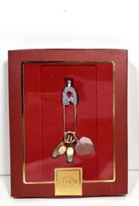 Lenox Baby Jewels Holiday versilberte Windelnadel Weihnachtsschmuck 3 1/2" NEU - Bild 1 von 4