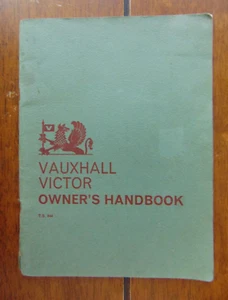 Vauxhall Victor Owners Handbook 1963 TS644 - Picture 1 of 8