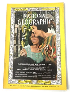 National Geographic Magazine September 1964 The Peace Corps Ancient Glass - Imagen 1 de 8