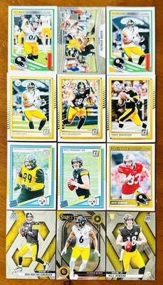 2025 Pittsburgh Steelers LOT 12 CARDS Will Howard RC Harmon Sawyer RC Watt MUTH - Image 1 of 4