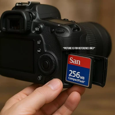 Tarjeta CompactFlash 2 GB 4 GB CF de colección DSLR cámara memoria clásica Canon Nikon Pro Foto 1 de 3