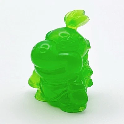 Super Mario Bros. Bowser Jr. Clear Mini Figure Nintendo Toy Japan Vintage Green - Image 1 of 4