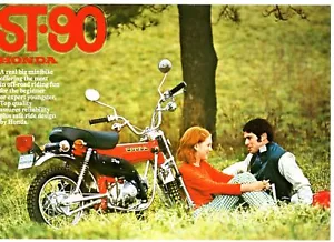 1973 HONDA ST90 ON OFF ROAD TRAIL BIKE 2 Page Motorcycle Sales Brochure NOS - Picture 1 of 2