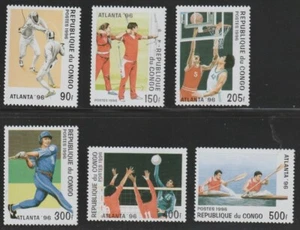 Congo - PR    1996    Sc # 1102-07   Olympic   MNH    OG - Picture 1 of 1