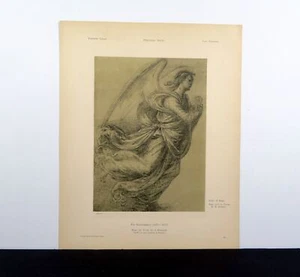 Angel of St. Bernard, Fra Bartolommeo. 1896 German lithograph - Picture 1 of 4