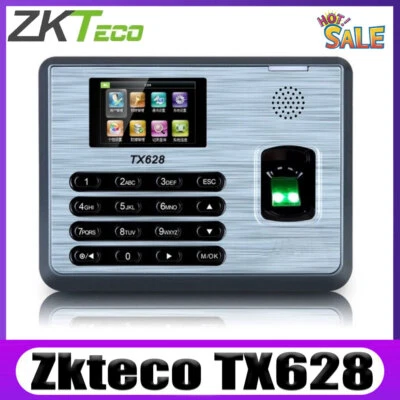 ZKteco TX628 TCP/IP Fingerprint 125K Card Time Attendance Fingerprint Time Clock - Image 1 of 4