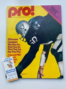 1977 TICKET STUB & PROGRAM - Steelers @ Broncos -Super Bowl Season Nov. 6, 1977 - Picture 1 of 11