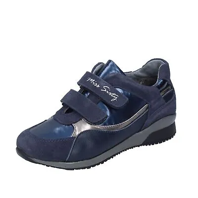 Scarpe Bambina MISS SIXTY Sneakers Blu Camoscio Tessuto BK181 • 24.99€