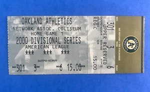 2000 ALDS Ticket Stub Game 1 - Oakland A's / New York Yankees Derek Jeter - Picture 1 of 6