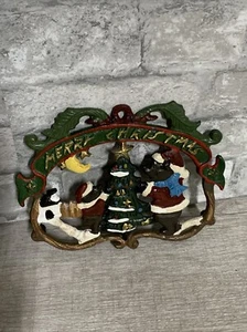Adorno navideño vintage de metal | familia de osos | - Imagen 1 de 3