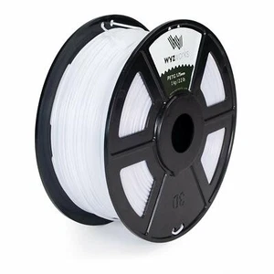 White - PETG 1.75mm WYZworks 3D Printer Premium Filament 1kg/2.2lb - Zdjęcie 1 z 1