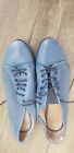 Hego Liverpool Perforated Leather Lace Up. Blue. No size tag. Fit 8.5-9. VGUC.