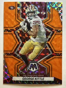 George Kittle Orange Reactive Prizm 2022 Panini Mosaic Football #179 SF 49ers - Picture 1 of 2