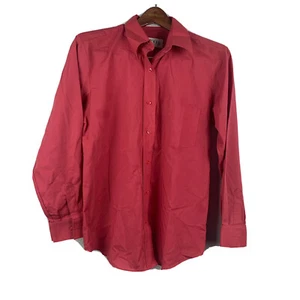 Camisa Top Orvis Para Mujer Talla 8 Manga Larga Con Botones Delanteros Rojo Sólido Carrera - Imagen 1 de 7