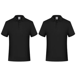 2 Pack Mens Casual Soft Cotton Polo T Shirt Dri-Fit Short Sleeve for Sports Golf - Picture 1 of 88