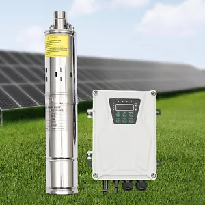 270W 3" 24V DC Solar Water Pump Submersible Deep Bore Well Pump MPPT Controller - Picture 1 of 24