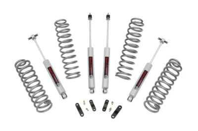 Rough Country 2.5" Lift Kit with N3 Shocks for 07-18 Jeep Wrangler JK 2 Door 4WD - Image 1 of 4