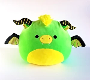 SQUISHMALLOWS Blacklight Bethuna the Neon Green Mystical Dragon Plush Toy 12 in - Picture 1 of 7