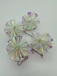 Vintage Weihnachtsschmuck Atom Bommel Kugel Starburst MCM Mylar irisierend - Bild 1 von 4