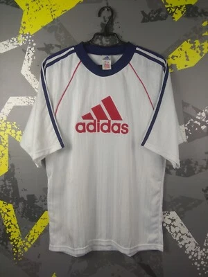 Adidas Vintage Jersey Football Soccer Shirt Big Logo 90s White Men Size M ig93 - Image 1 of 4