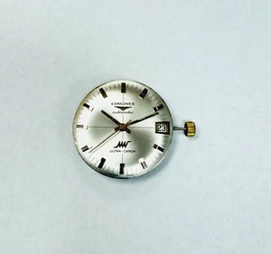 Longines 431 17 joyas movimiento automático ultra crónico fecha suiza esfera plateada de 3' - Imagen 1 de 4