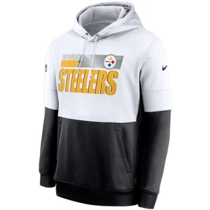 Pittsburgh Steelers Nike Sideline Performance Pullover Hoodie NFL Impact Lockup - Picture 1 of 3