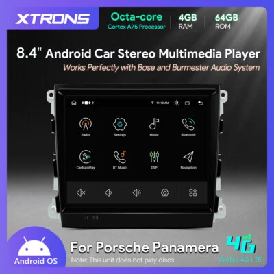 For Porsche Panamera PCM3.1 Android 14 8Core 4G 64GB 8.4" Car GPS Radio Stereo - Image 1 of 4