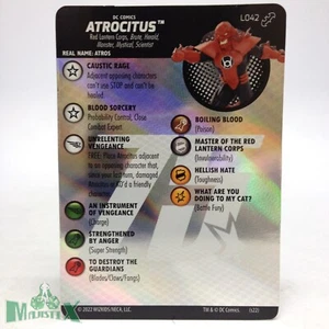 Heroclix Batman Team-Up set Atrocitus #L042 legacy card! - Picture 1 of 1