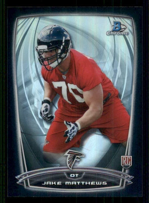 2014 Bowman Chrome Black Refractors #127 Jake Matthews /299 - Image 1 of 2