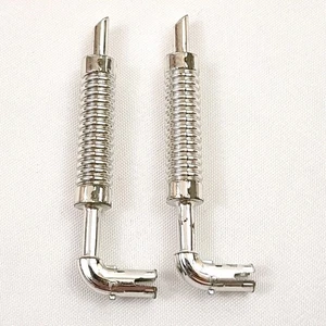 Tubo de escape de vehículo Lego con pasador técnico cromado plateado x2 71137b USADO - Imagen 1 de 3