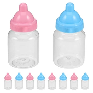 24 Stück Babyparty Süßigkeiten Flaschen: Mini Milchflasche Gastgeschenke - befüllbare Leckerei - Bild 1 von 12