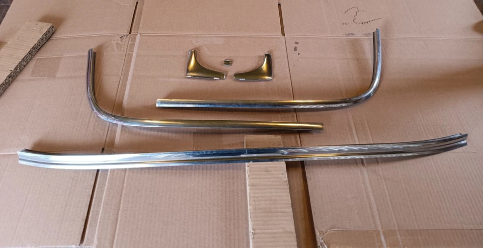 49 50 51 52 Chevy cupé sedán ventana trasera acero inoxidable moldura cromo juego Foto 1 de 4