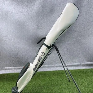 Malbon Golf Half Caddy Bag White Slim Lightweight Stand for Round From Japan NEW - Picture 1 of 7