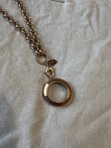 Rose Gold Origami Owl Locket With Rolo Chain - Picture 1 of 2
