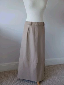 Falda midi ZARA imitación cuero línea A talla grande sin usar - Imagen 1 de 24
