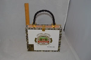 Vintage Braciano Fine Cigars Purse 👛 Embellished New York City Skyline - Picture 1 of 4