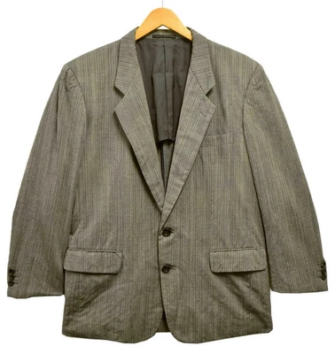 Blazer de lana Comme des Garcons HOMME vintage años 80-90 rayas gris usado Foto 1 de 4